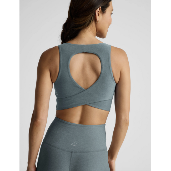 BEYOND YOGA spacedye twister cropped tank storm htr