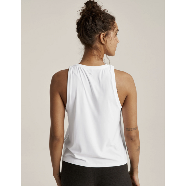 BEYOND YOGA featherweight rebalance tank cloud white
