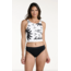 MANHATTAN BEACHWEAR waves of rio high neck tankini