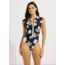 SEAFOLLY CAP SLEEVE ZIP FRONT ONE PIECE 60290-299