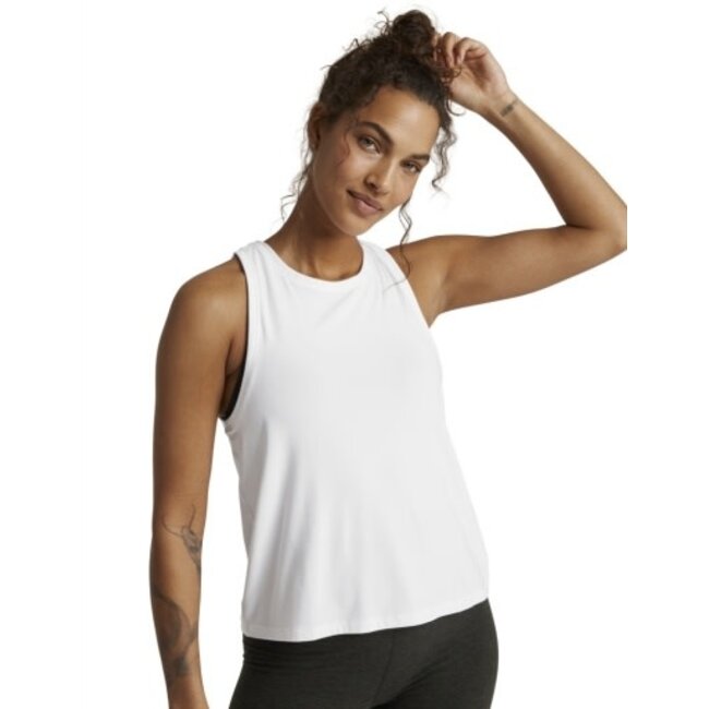 BEYOND YOGA featherweight rebalance tank cloud white