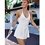 BEYOND YOGA youre a force dress white wht
