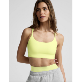 BEYOND YOGA spacedye back to it strappy bra electric