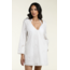 MANHATTAN BEACHWEAR bayside v neck bell slv tunic
