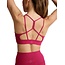 BEYOND YOGA spacedye back to it strappy bra electric