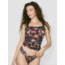 HANKY PANKY PRINTED SIGNATURE LACE LR THONG PR4911