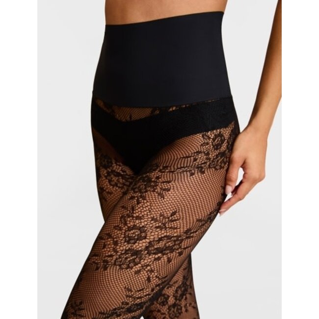 COMMANDO Floral Net Tights