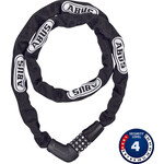 Abus Abus, Steel-O-Chain 5805C Chain with combination lock, 5mm x 75cm (5mm x 2.5'), Black