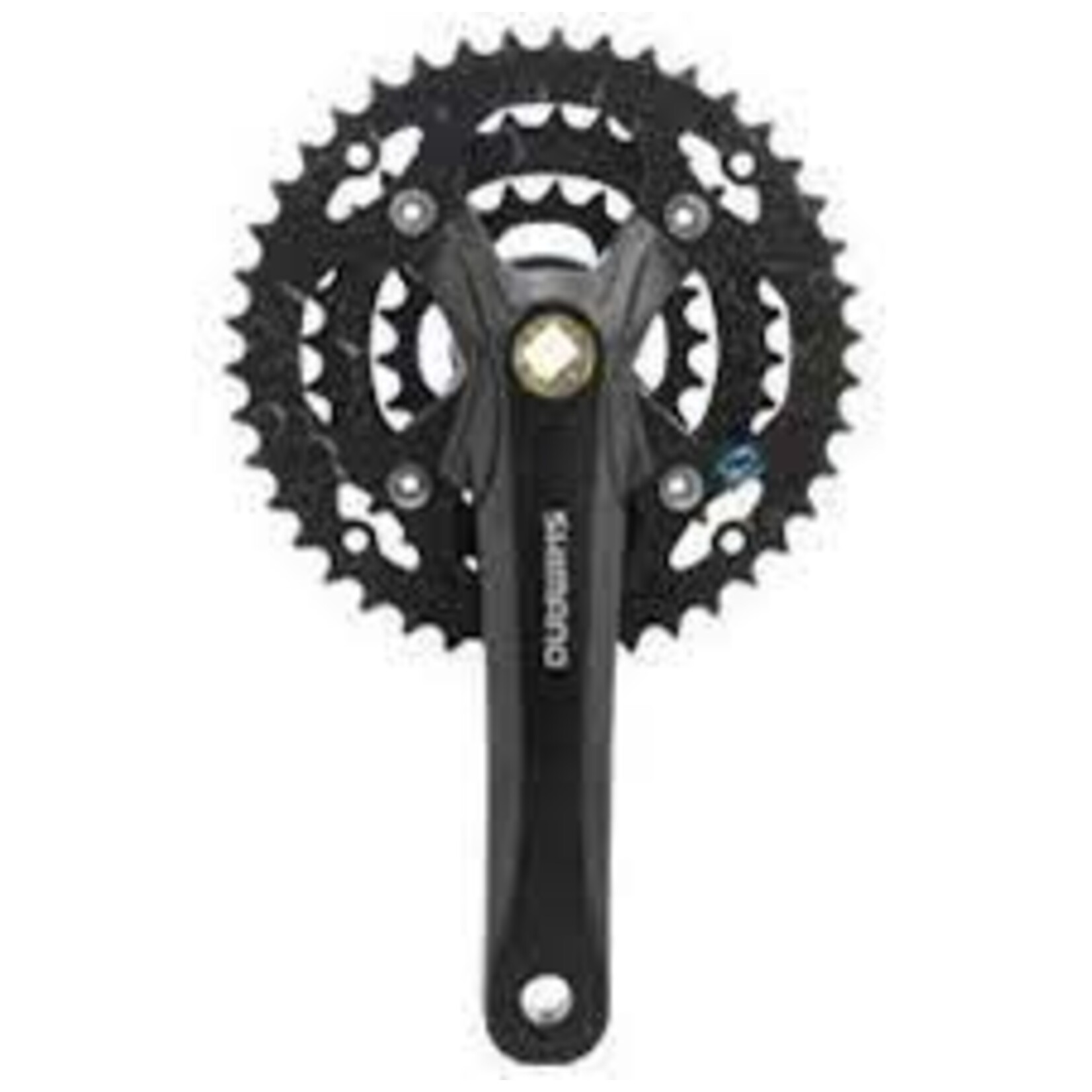 Shimano FRONT CHAINWHEEL, FC-M361-L, FOR REAR 8/7SPEED, 170MM, 42X32X22T, FOR HG- CHAIN, W/O CG, CHAINCASE COMPATIBLE, BLACK, IND.PACK