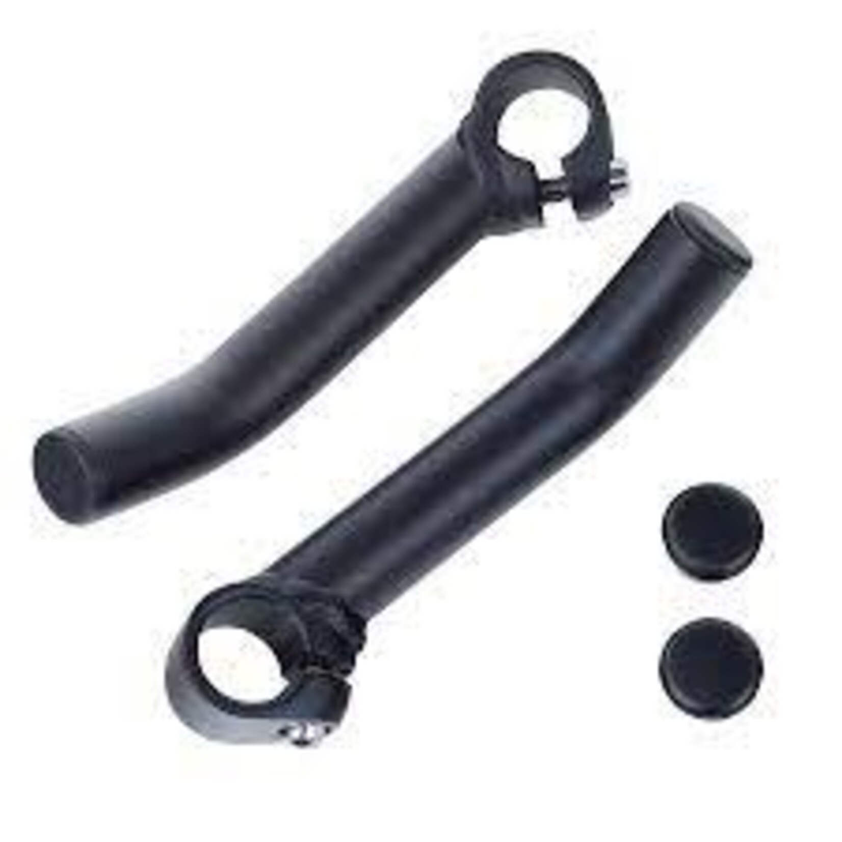 EVO EVO, Alloy Bar Ends, Black, Pair