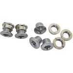 Varia, Bolts & nuts for singlespeed chainrings, Chrome-plated steel, 6.5mm, 5 units per bag