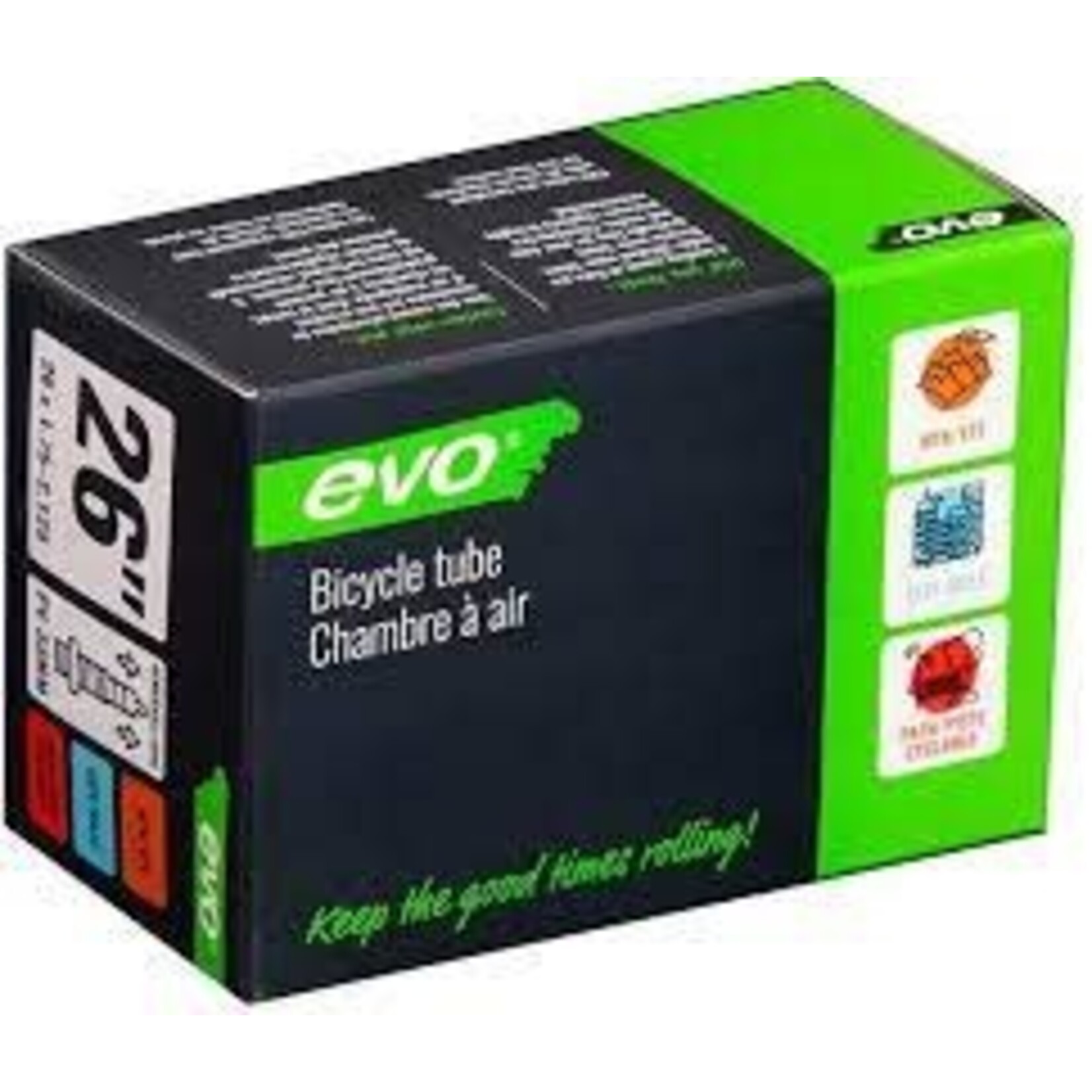 EVO EVO, Presta, Tube, Presta, Length: 40mm, 26'', 4.00-5.00