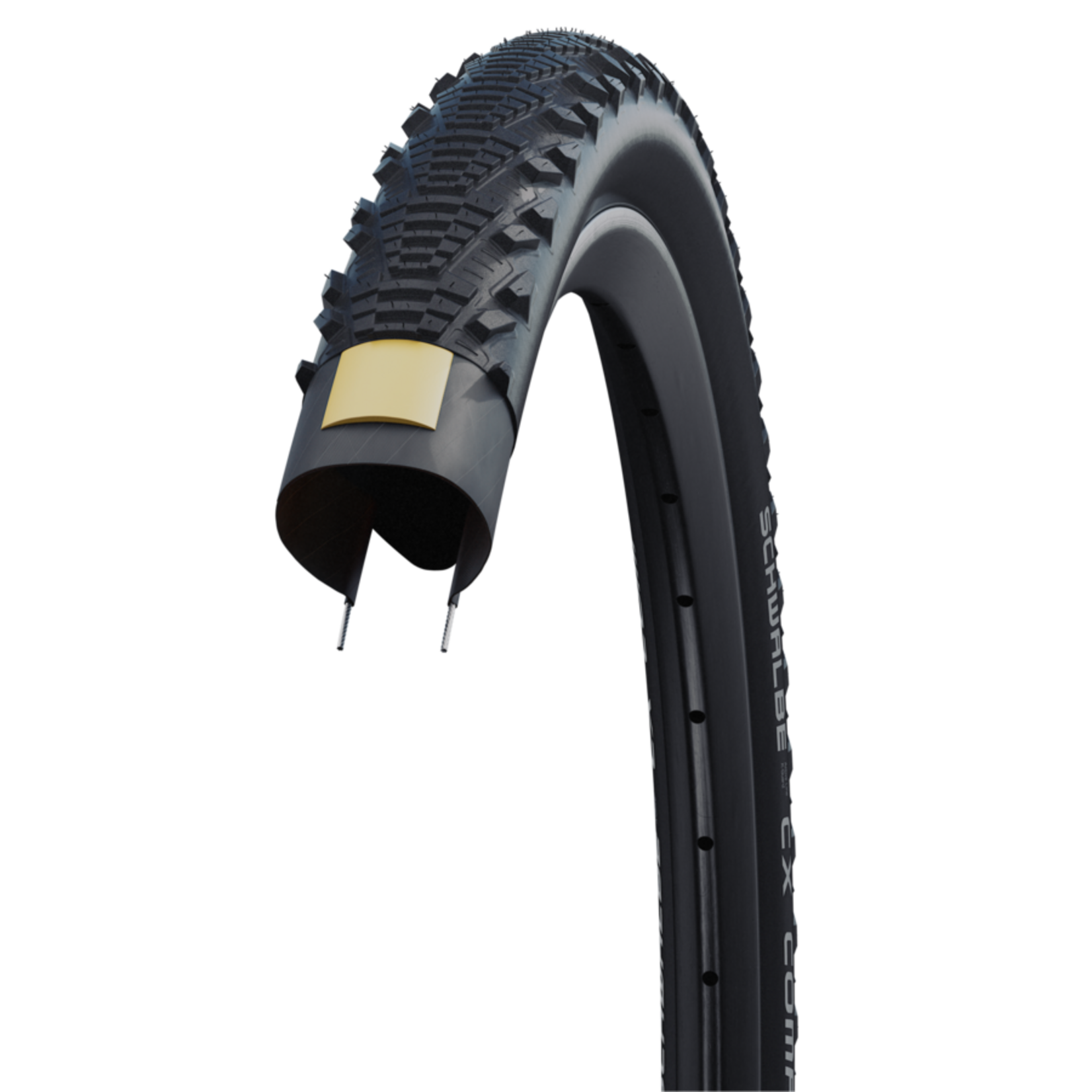 Schwalbe Schwalbe, CX Comp, Tire, 700x30C, Wire, Clincher, SBC, KevlarGuard, 50TPI, Black