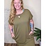 Inclusive Sized Round Neck TShirt Dress with POCKETS
