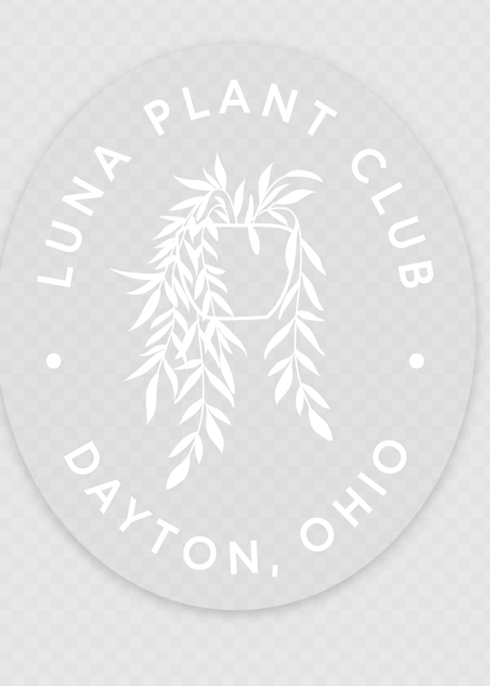Luna Plant Club Window Cling