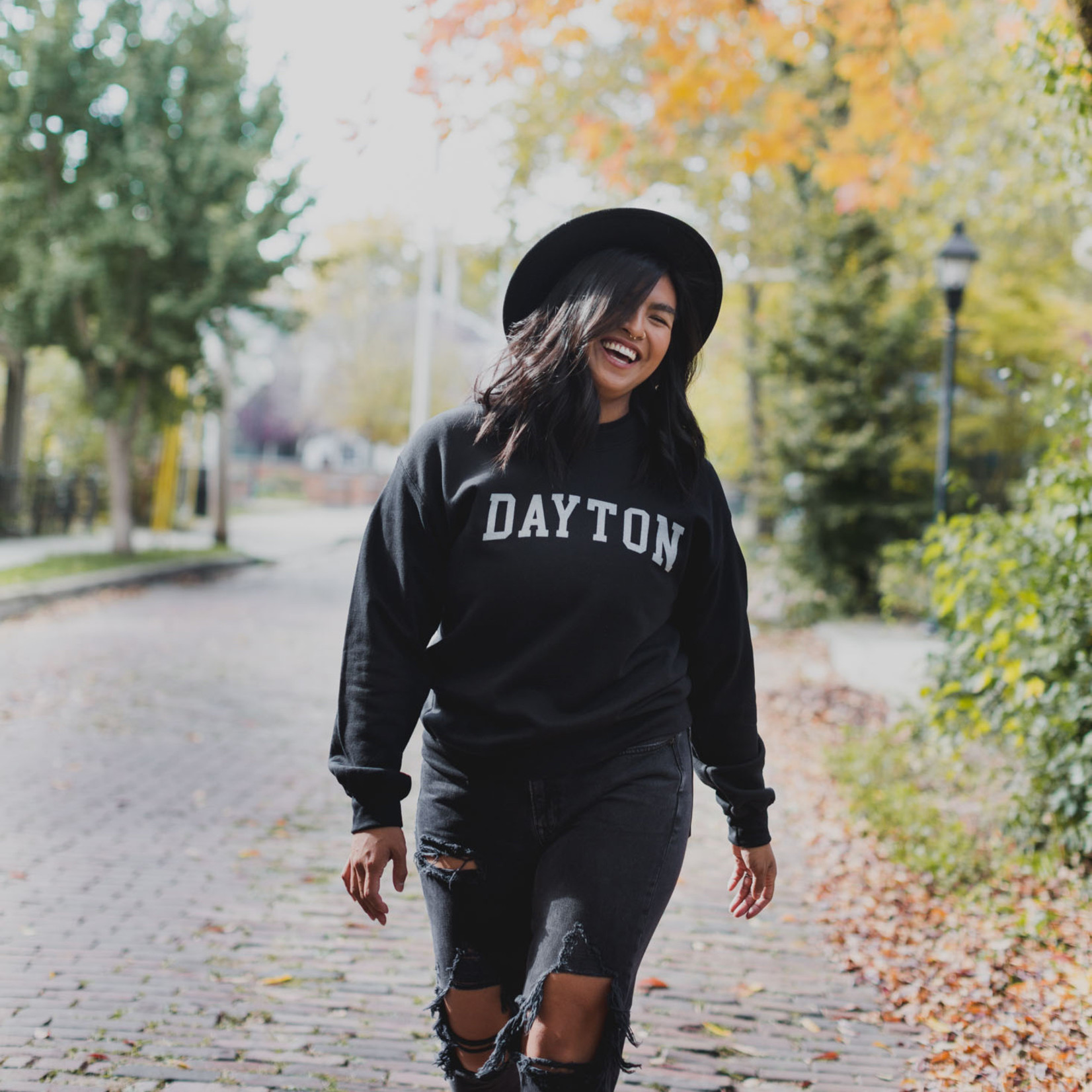 Dayton Crew Sweatshirt in Gray