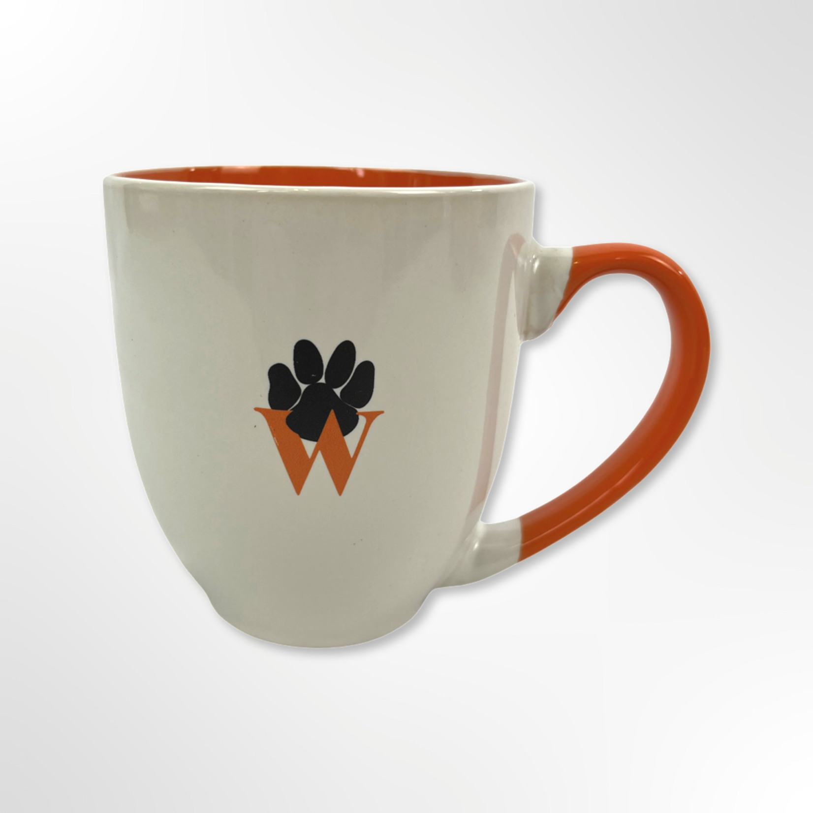 Mug  with Paw White and Orange