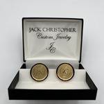 Charm City Gold Cuff Link Set