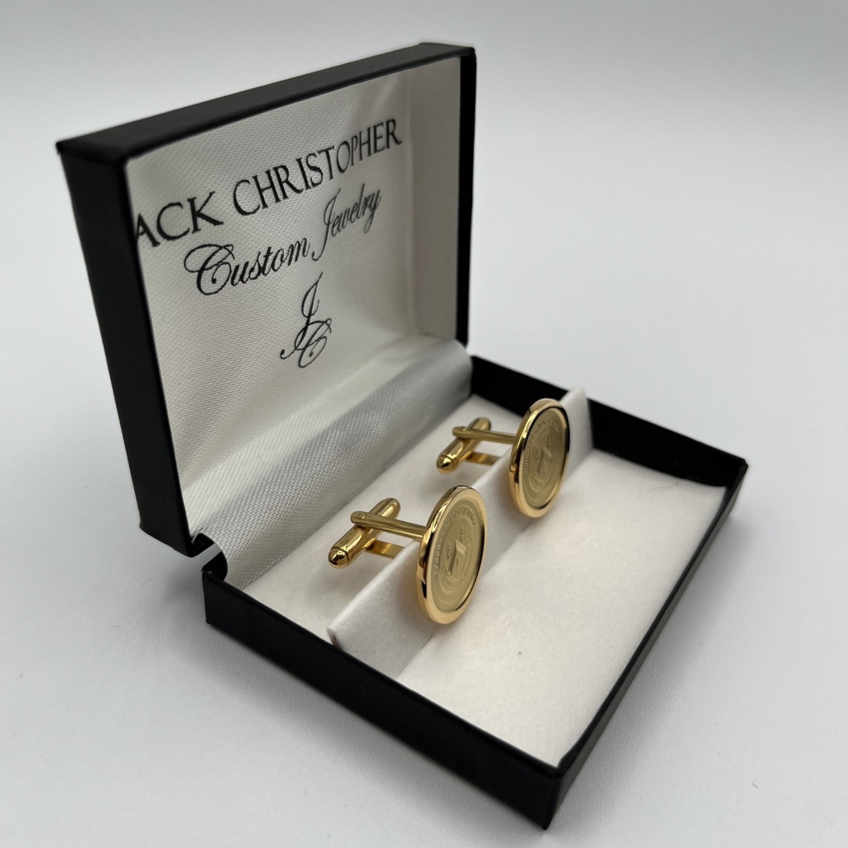 Charm City Gold Cuff Link Set