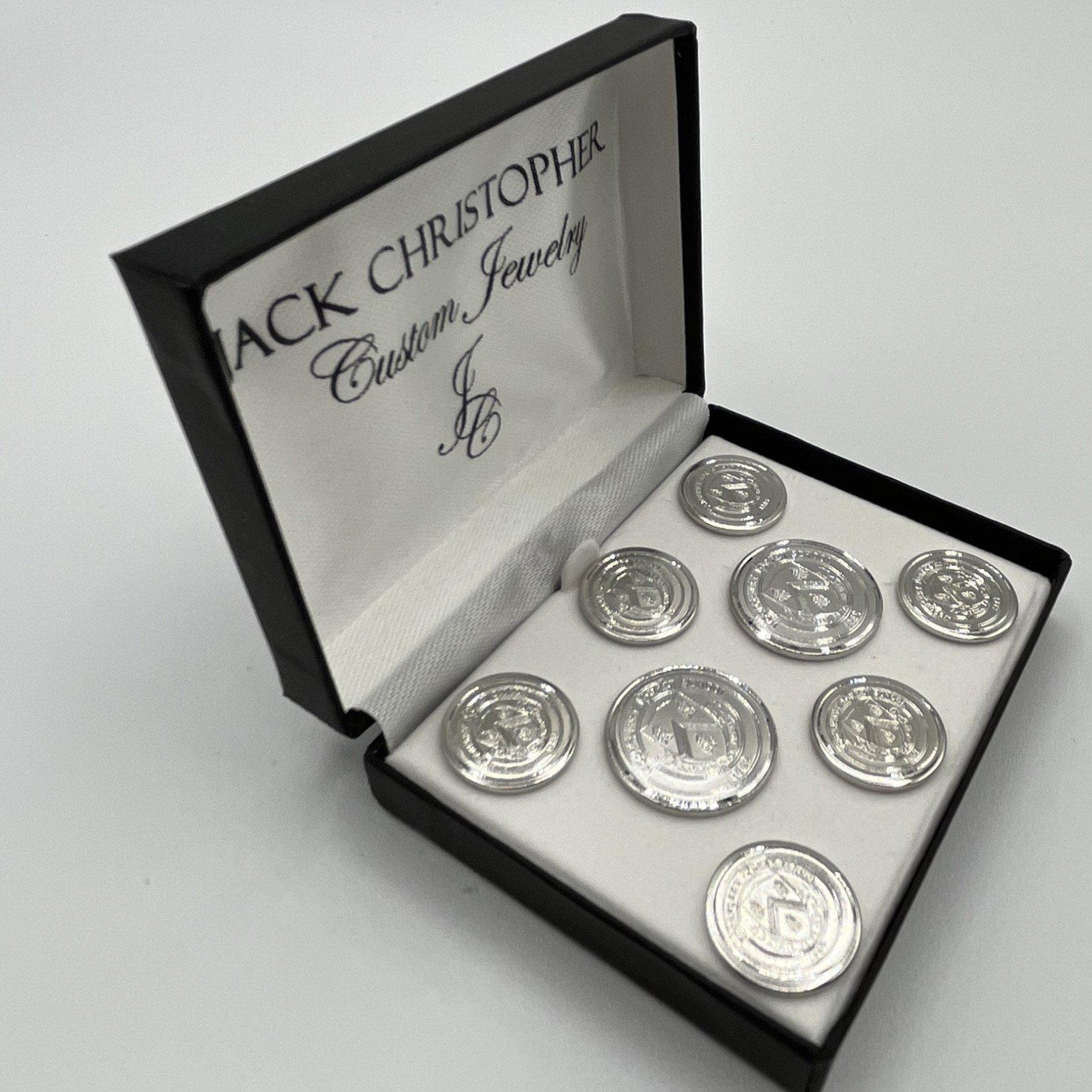 Charm City Silver Plated Blazer Button Sets