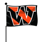 University Blanket & Flag Stick Flag Striped W 8”x12”