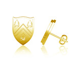Dayna Designs Dayna Designs Earrings Sterling Silver/Gold Plated Shield