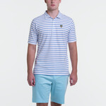 B.Draddy B. Draddy Darrell White Stripe Polo