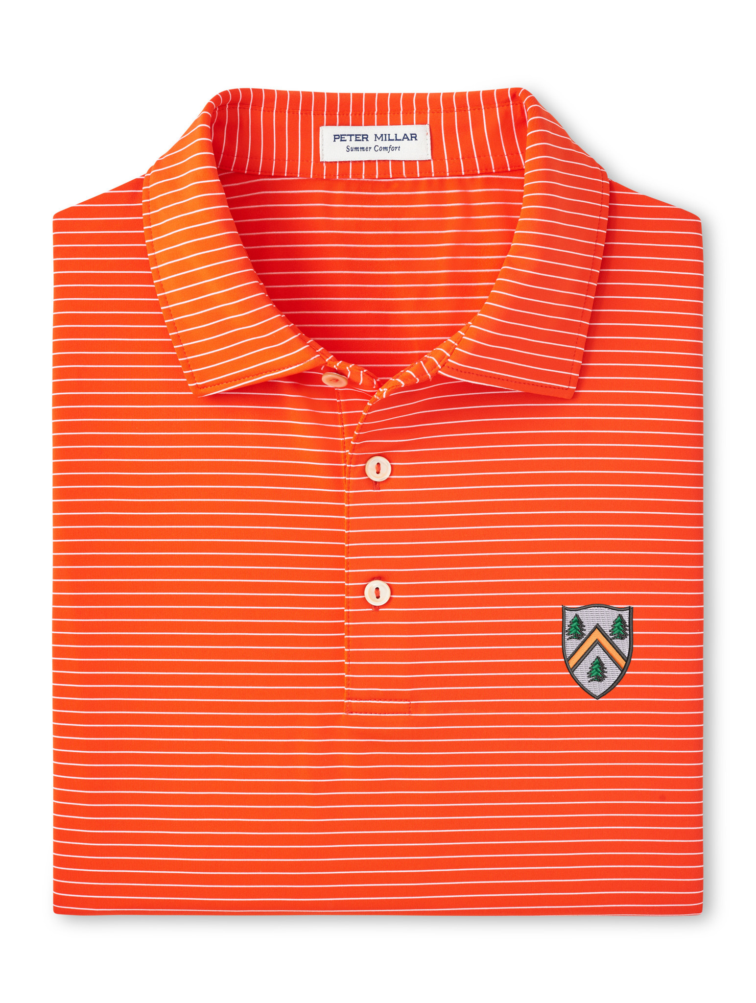 Peter Millar Hemlock Performance Jersey Polo Orange - Woodberry