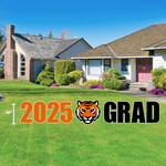 Color Shock 2025 Grad Yard Sign - Large