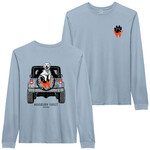 Ouray Ouray Pigment Dyed L/S Tee Paw W Blue Fog
