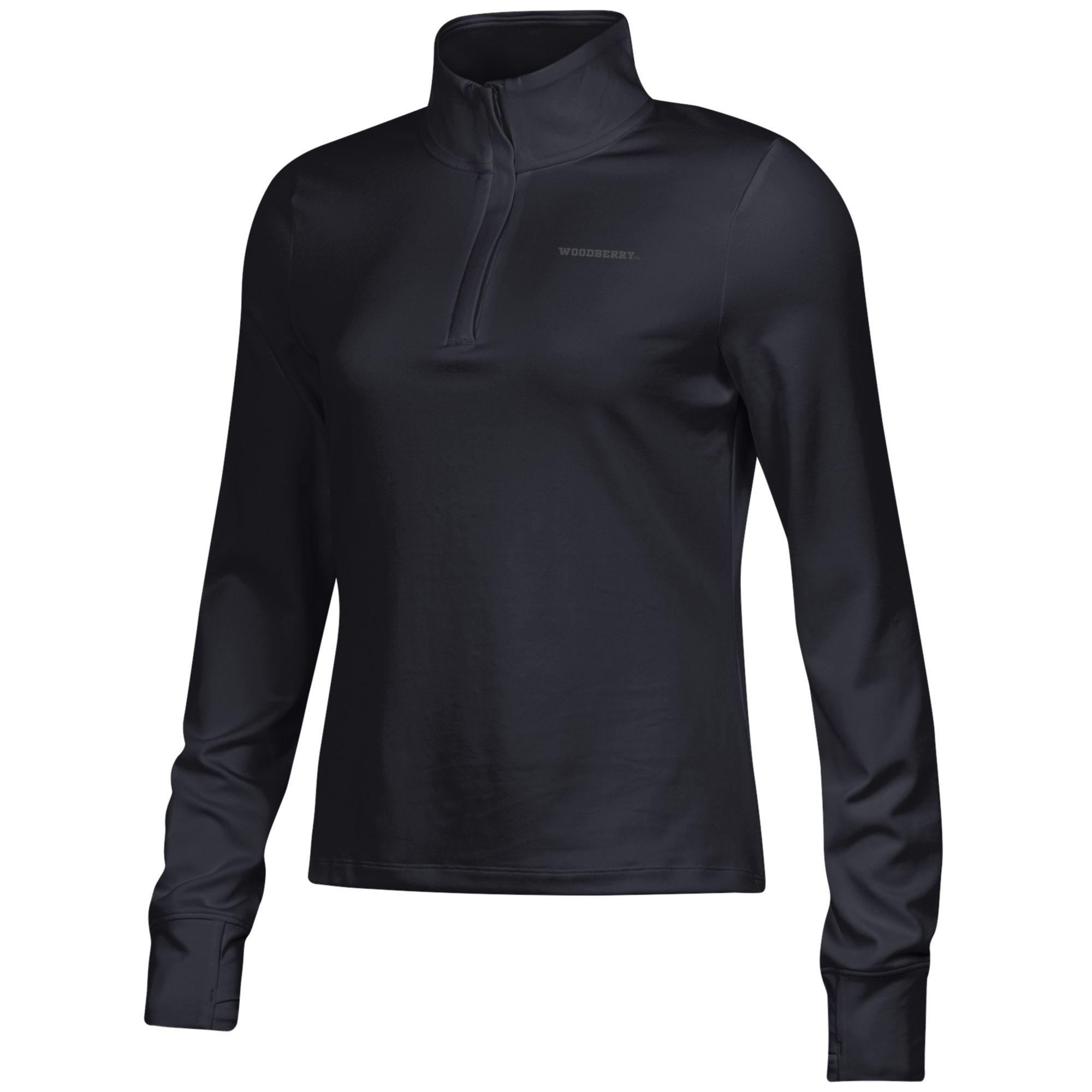 UNDER ARMOUR Motion モーション 1/2ジップ トップ 送関込 Under Armour Womens Motion 1/2 Zip, (002) Black / / Jet Gray