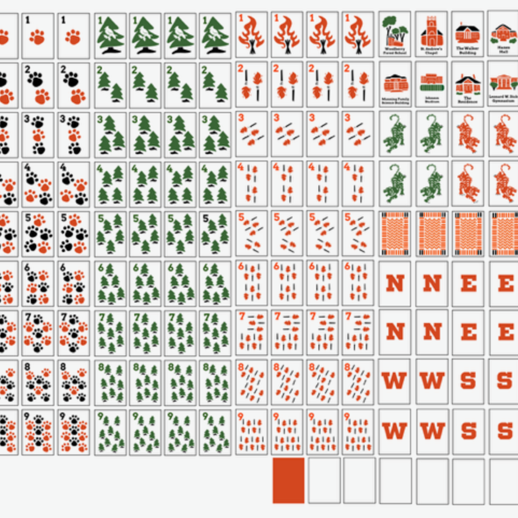 WFS Let's Go Tigers Mahjong Tiles