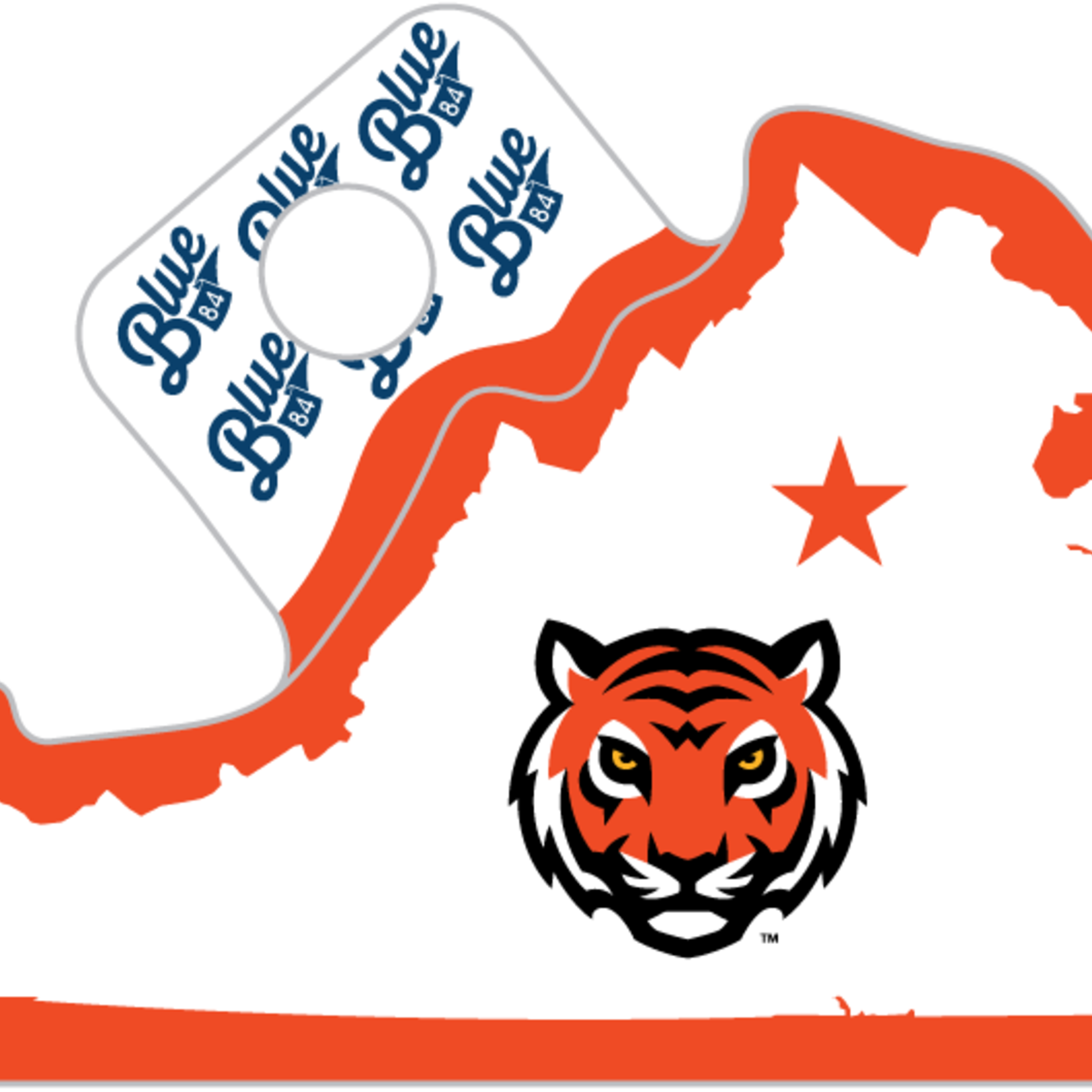 Blue 84 Blue 84 Sticker State Mascot