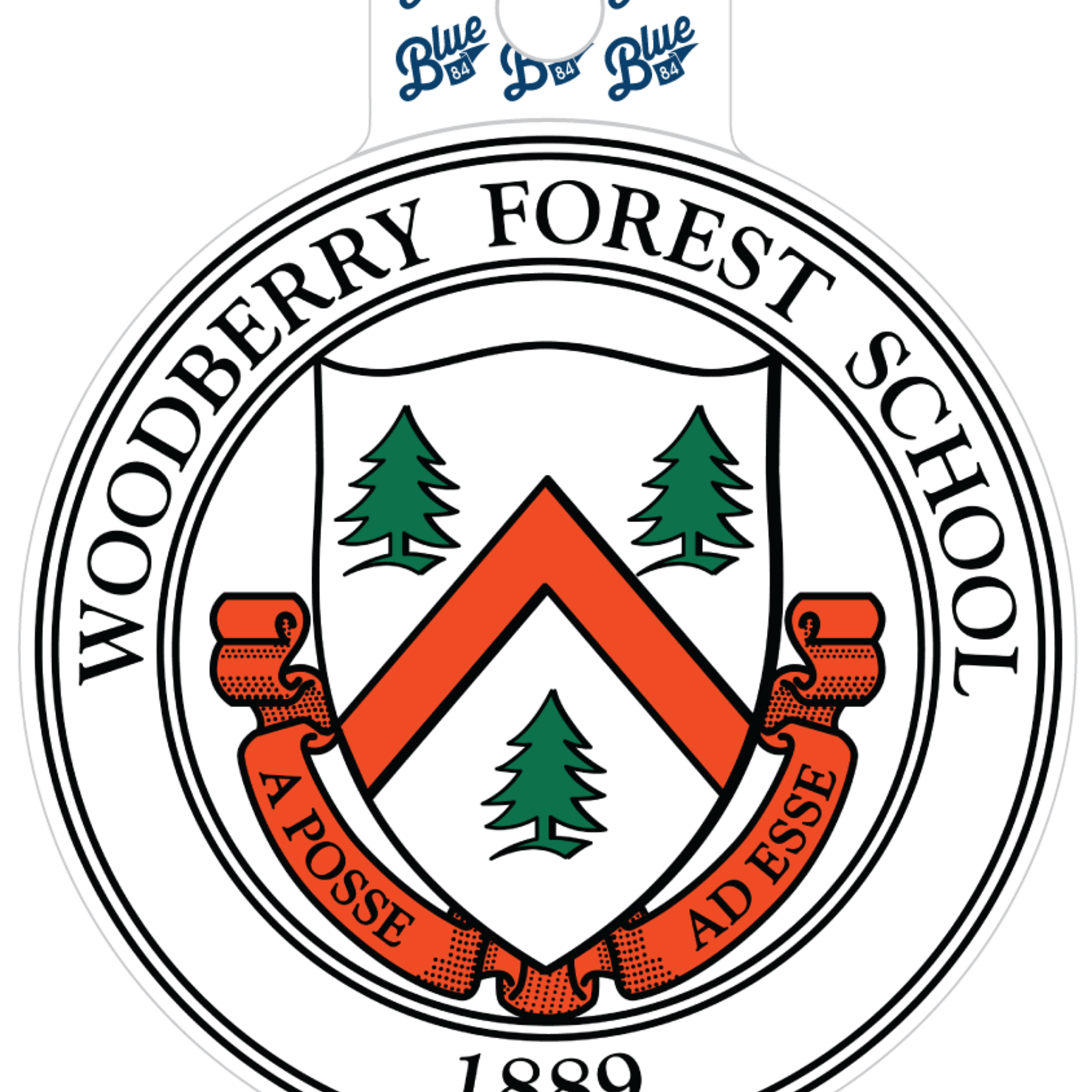 Blue 84 Blue 84 Sticker Woodberry Seal