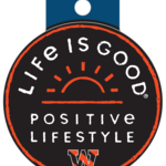 Life Is Good Blue 84 Sticker Life is Good Positive Lifestyle