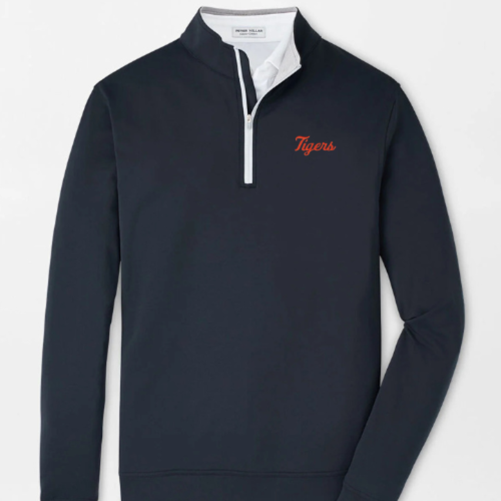 Peter Millar Perth Quarter Zip Tigers Script