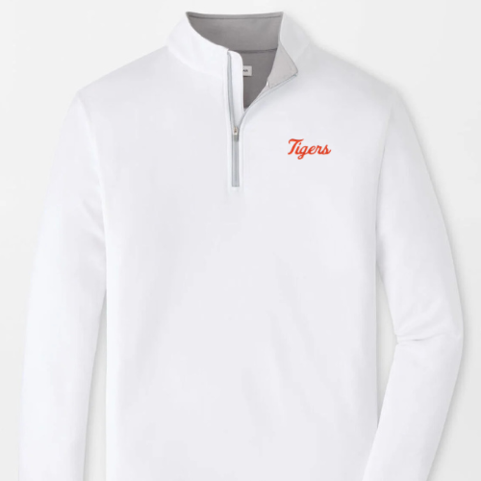 Peter Millar Perth Quarter Zip Tigers Script