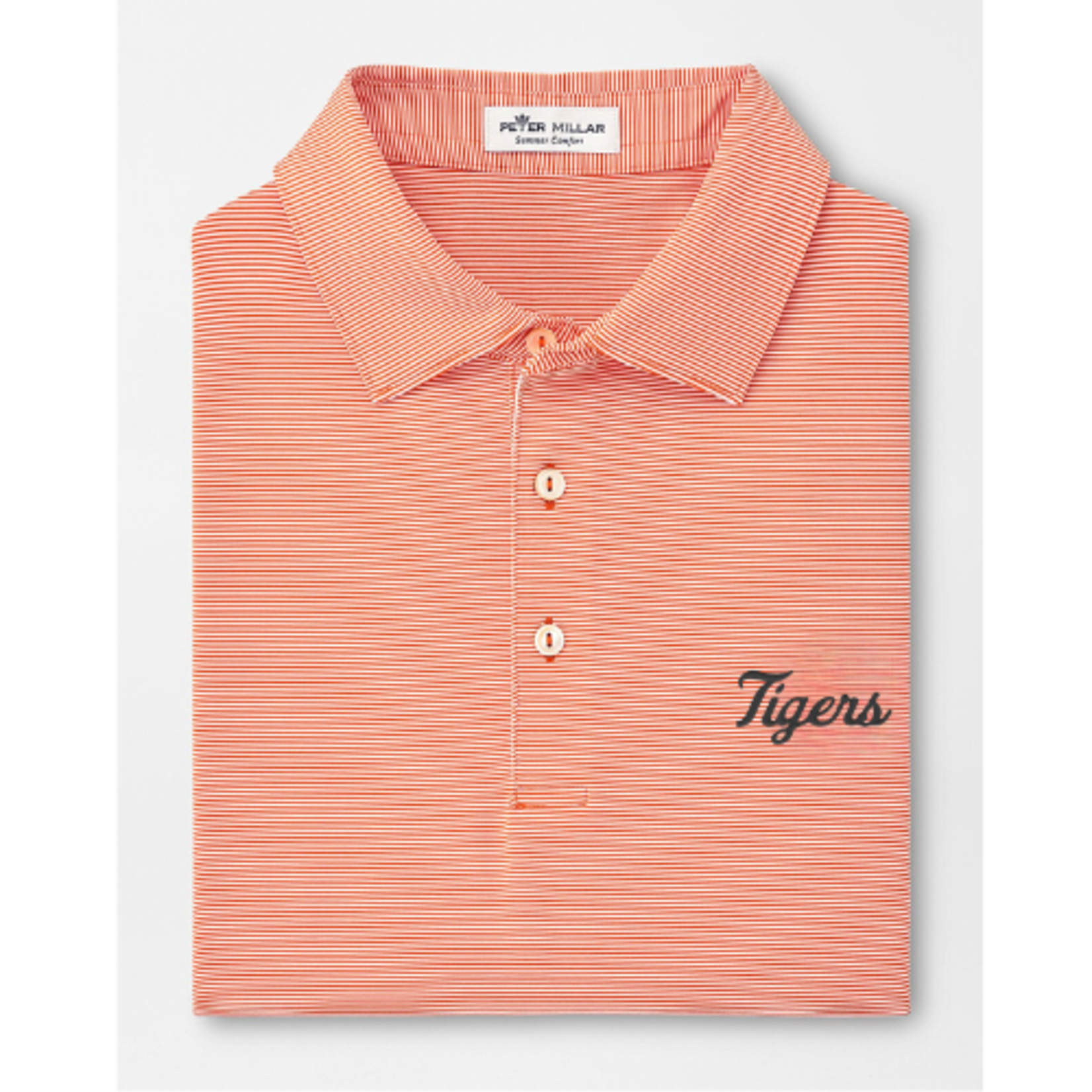 Peter Millar Peter Millar JUBILEE STRIPE STRETCH JERSEY Orange