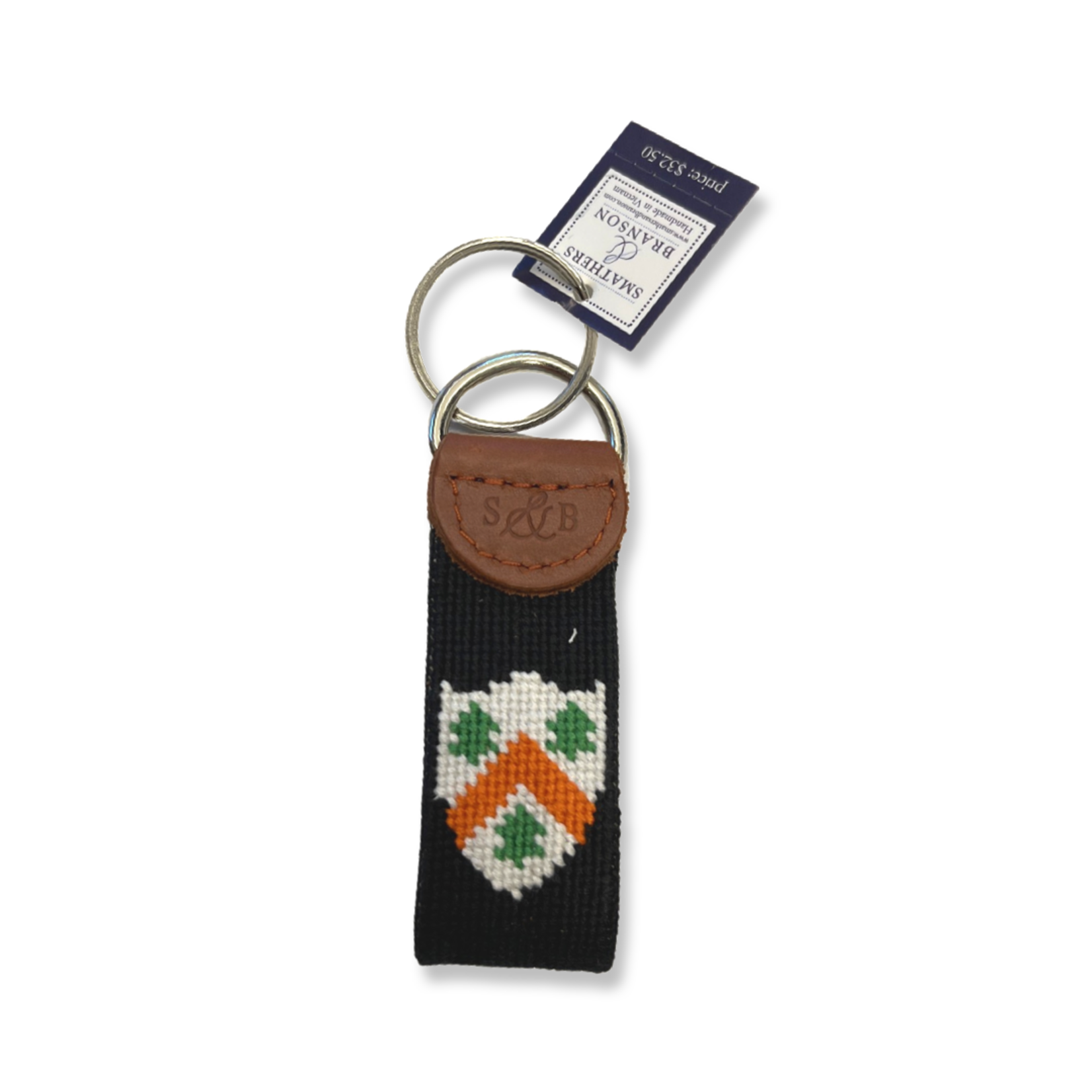 Smathers & Branson Smathers and Branson Black Key Fob Tiger