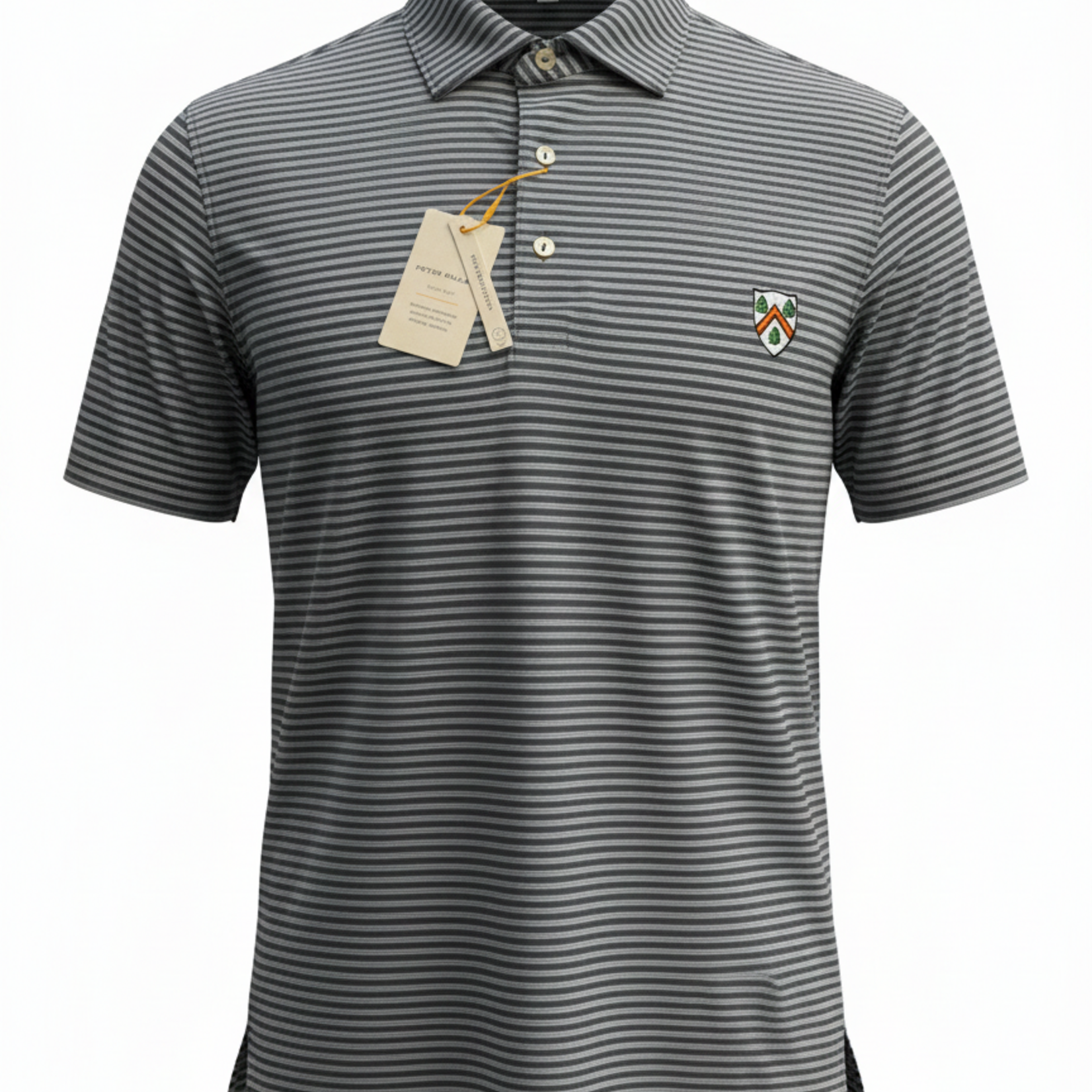 Peter Millar Peter Millar Tiebreaker Performance Jersey Stripe Polo Iron