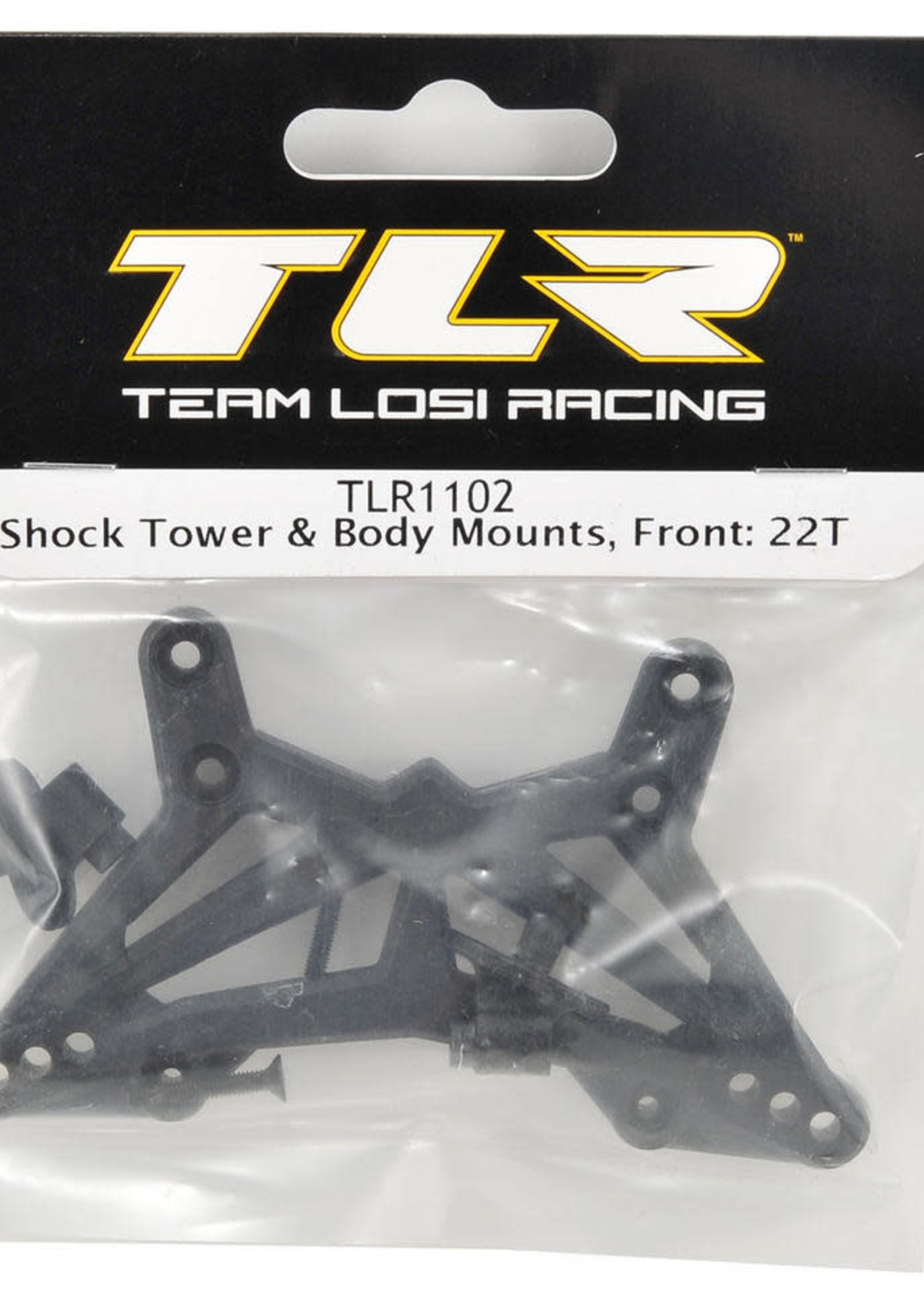 TLR Shock Tower & Body Mounts, Front: 22T