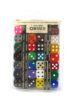 Chessex Chessex 2019: Opaque & Translucent: Dice Color Reference Packet  chx 29961