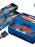 TRAXXAS 2991 - Battery/charger completer pack (includes #2972 Dual iD® charger (1), #2869X 7600mAh 7.4V 2-cell 25C LiPo battery (2))