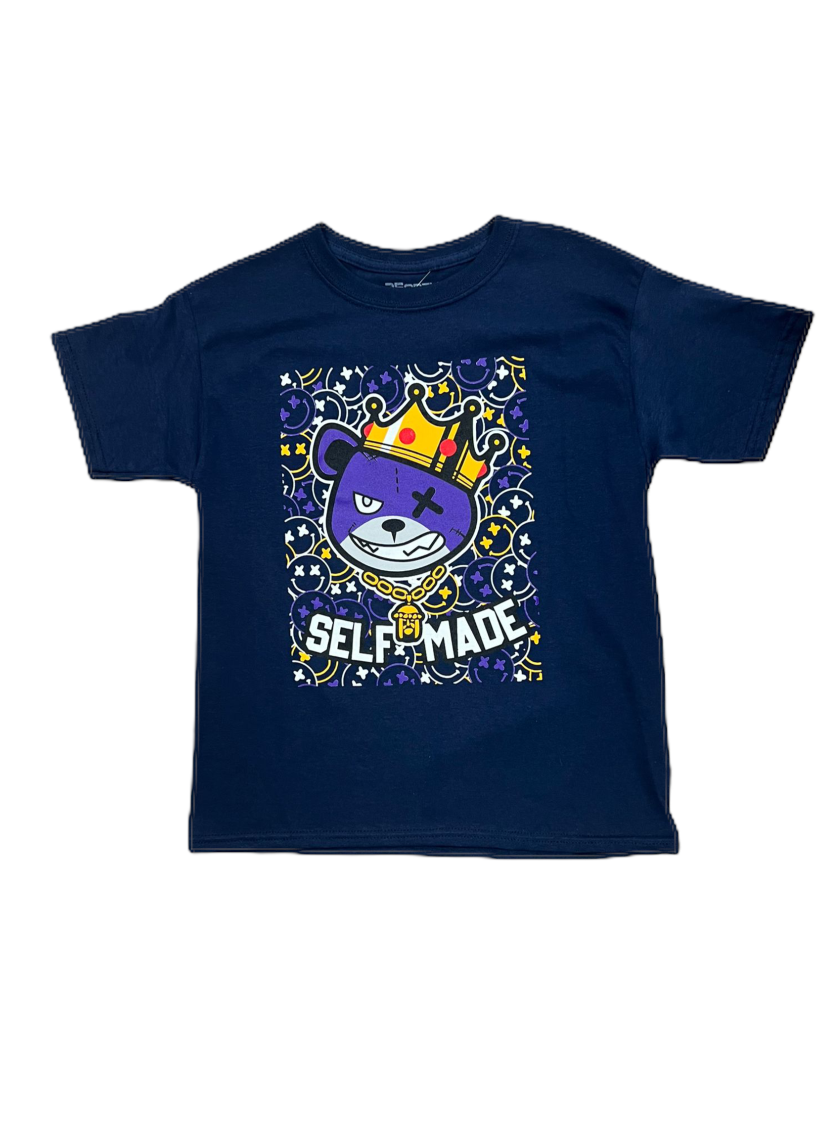 3FORTY SELF MADE  T-SHIRT  - BOYS (Navy/Pink)