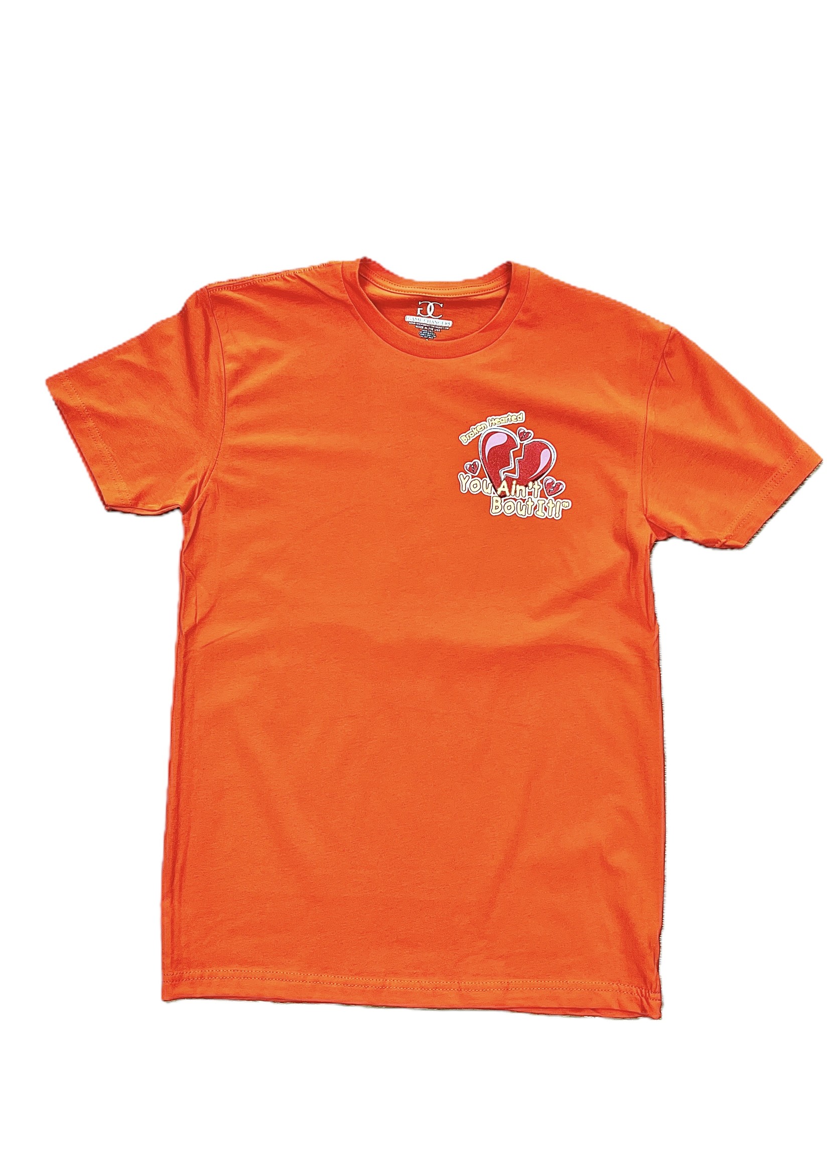 GAME CHANGERS GAME CHANGERS "YOU AIN'T BOUT IT" MEN'S T-SHIRT (Orange)