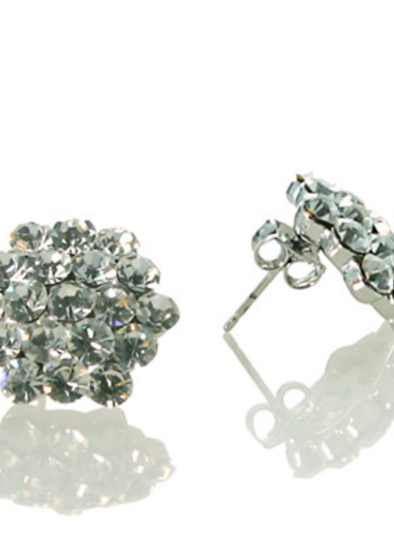 Crystal Cluster Earring Post