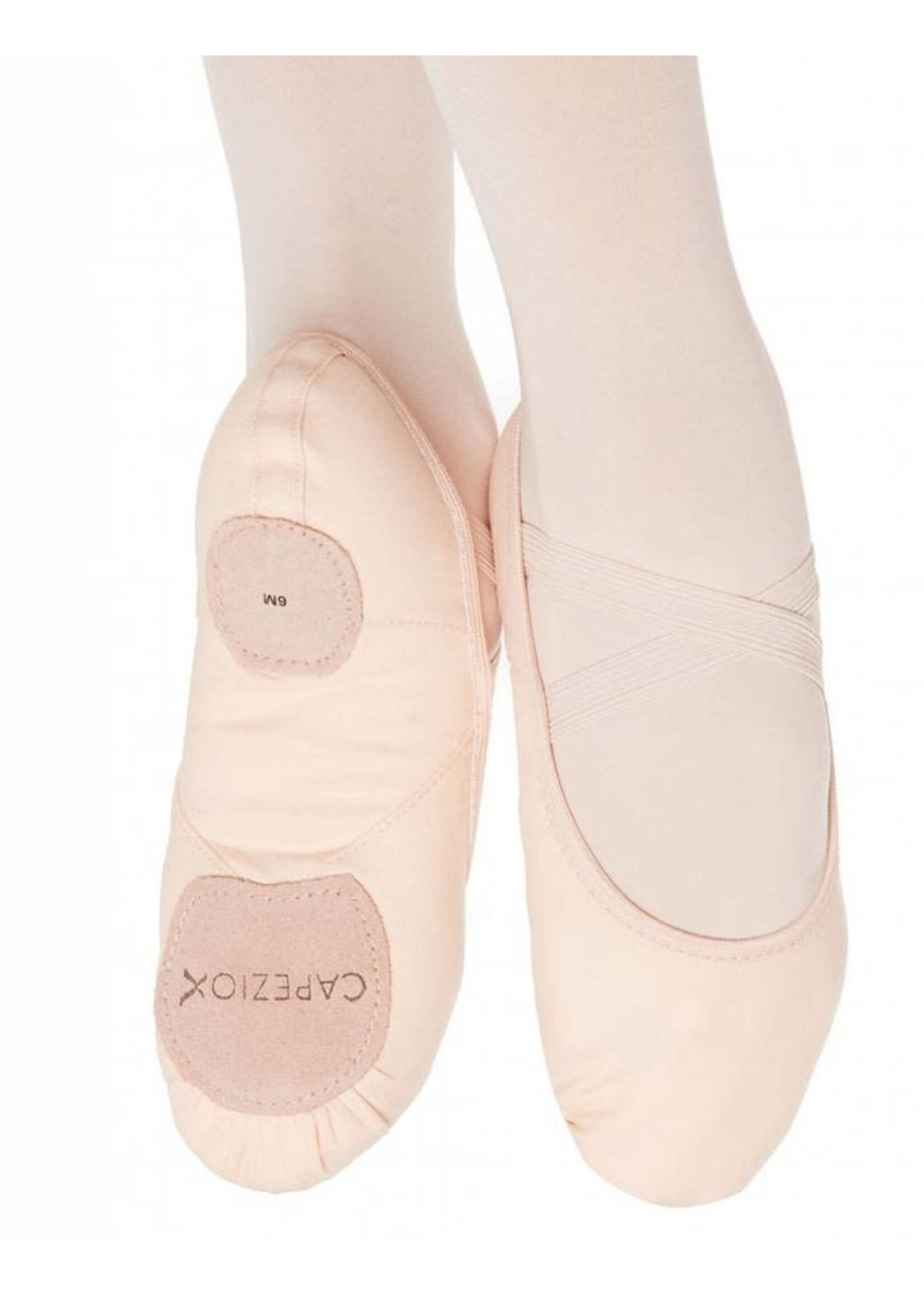CAPEZIO Ballet Slippers Shoes PINK Big Girl Size 3 M for sale