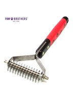 Paw Brothers Paw Brothers Stainless Steel Blade Double Wide Coat Rakke 13 Blade Coarse