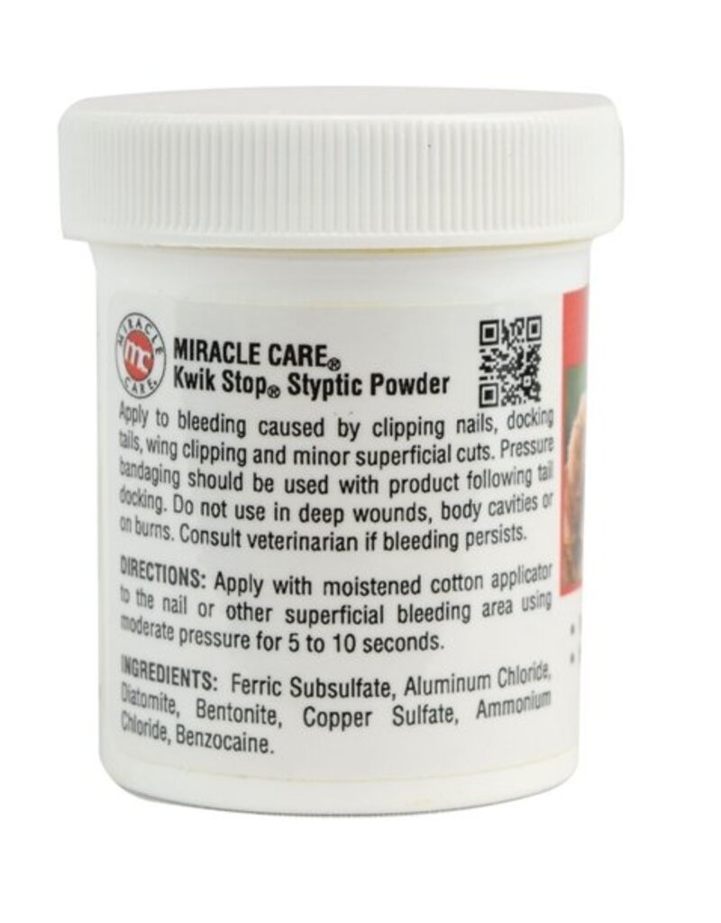 Miracle Corp Products Miracle Care Kwik Stop Styptic Powder 1.5 oz