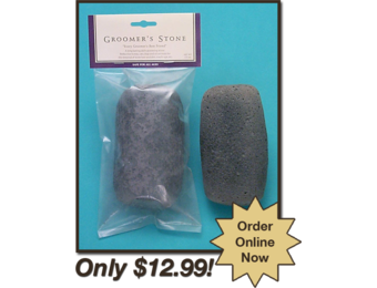 Groomers Stone Horse-Dog-Cat Grooming Tool Grey